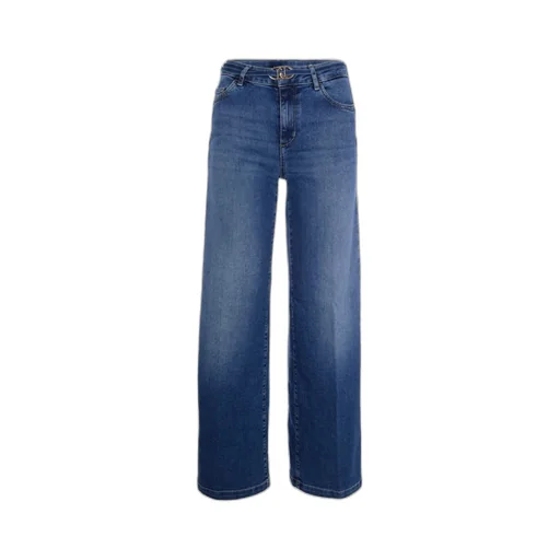 Liu Jo Belted Straight-Leg Jeans