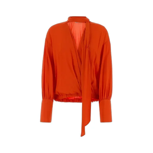 Scarf-Detail Blouse
