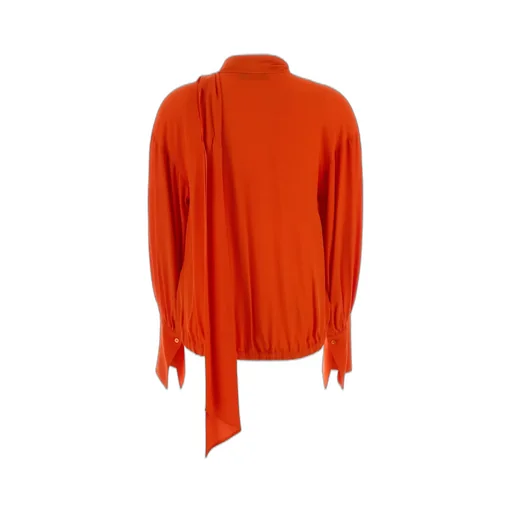 Scarf-Detail Blouse
