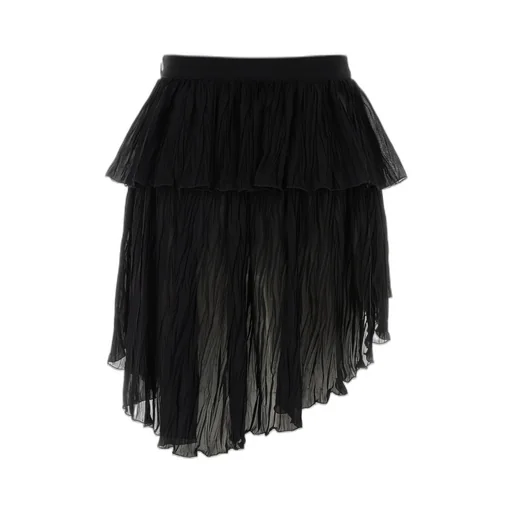 Blumarine Asymmetric Crinked Mini Skirt