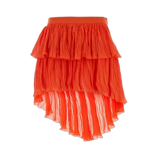 Blumarine Asymmetric Crinked Mini Skirt
