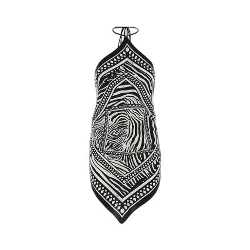 Zebra Foulard Print Top