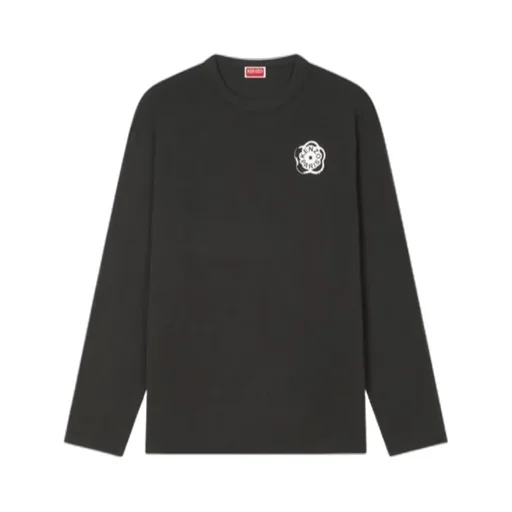 Long Sleeve T-Shirt In Cotton Boke Flower 2.0