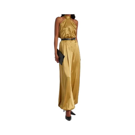 Open-Back Silk-Blend Satin Top