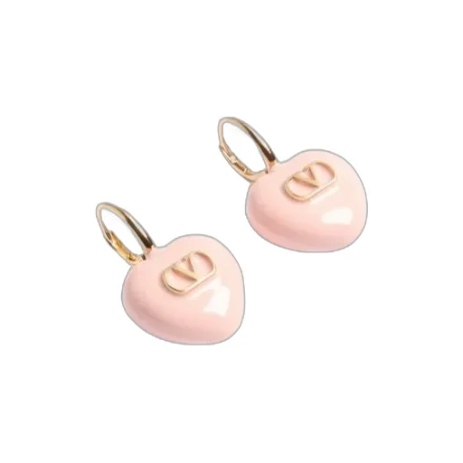 Coeur Royal Metal And Enamel Earrings