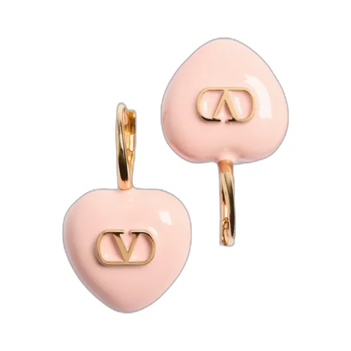 Coeur Royal Metal And Enamel Earrings