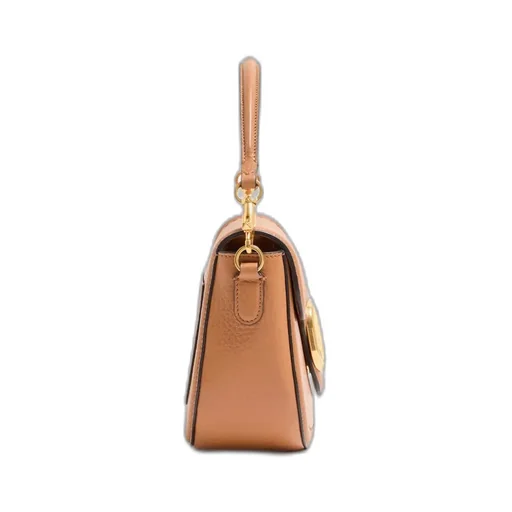 Valentino Garavani Alltime Shoulder Bag In Grainy Calfskin With Cherryfic Embroidered Ribbon Shoulder Strap.