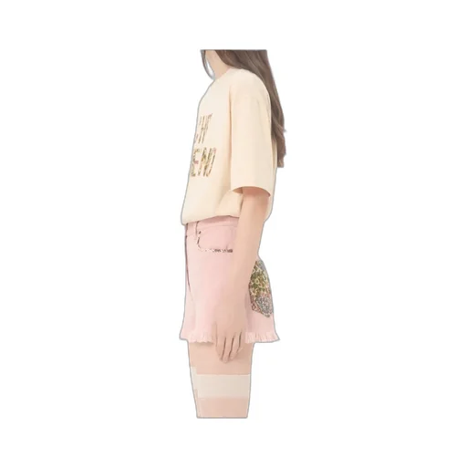 Valentino Logo Embroidered Crewneck T-Shirt
