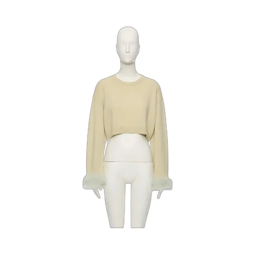 Cashmere Jumper With Feathers