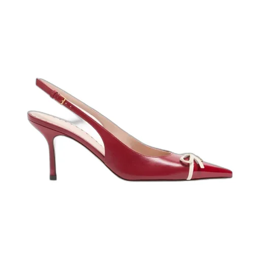 Bepointy Slingback Pump In Patent Leather And Kidskin 80Mm
