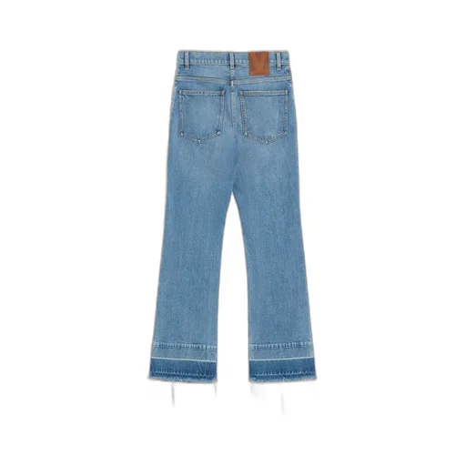 Embroidered Denim Trousers