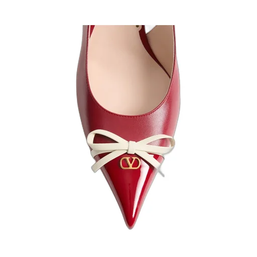 Bepointy Slingback Pump In Patent Leather And Kidskin 80Mm