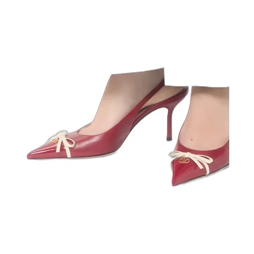 Bepointy Slingback Pump In Patent Leather And Kidskin 80Mm