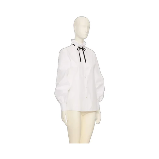 Valentino Ruffle Detailed Button-Up Top