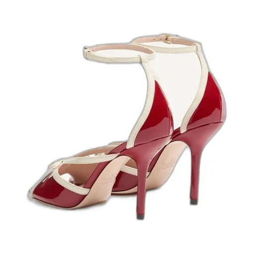 Bepointy Sandal In Patent Leather And Kidskin 100Mm