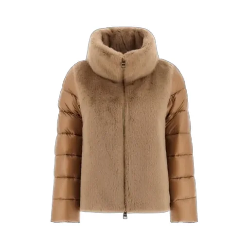 Faux-Fur Quilted Jacket