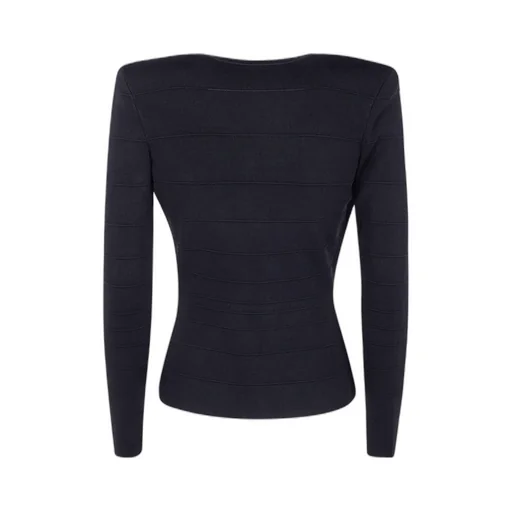 Elisabetta Franchi V-Neck Striped Cardigan