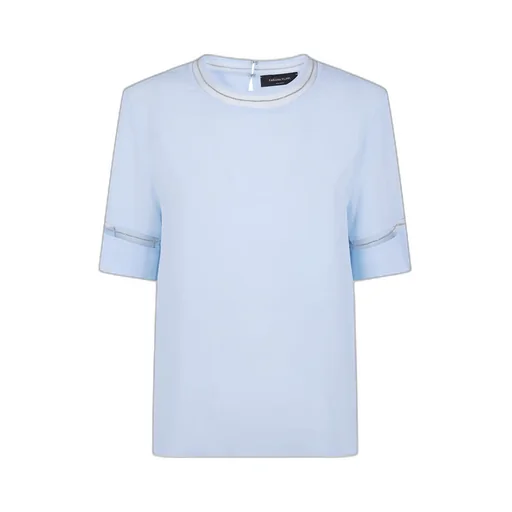 Fabiana Filippi Short Sleeved Embellished Detail T-Shirt