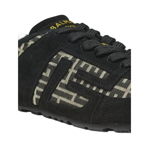 Balmain Racer 45 Monogram Low-Top Sneakers