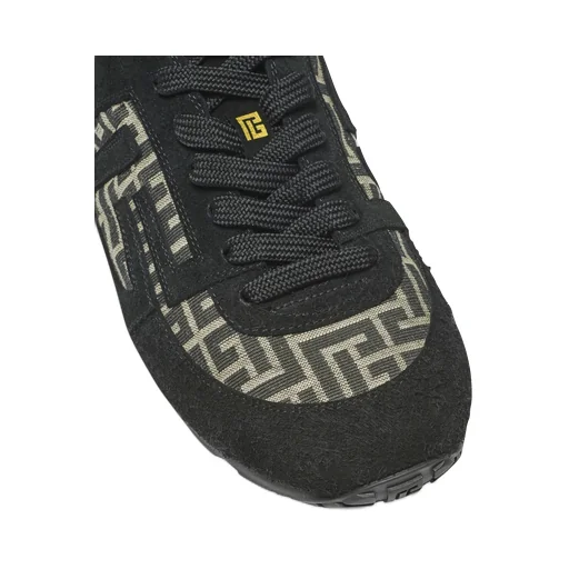 Balmain Racer 45 Monogram Low-Top Sneakers