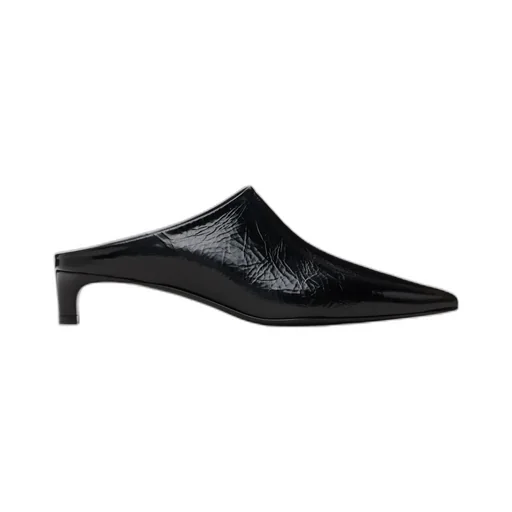 Pointed-Toe High-Heeled Mules
