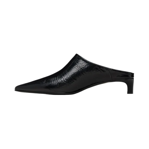 Pointed-Toe High-Heeled Mules
