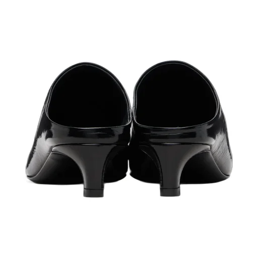 Pointed-Toe High-Heeled Mules