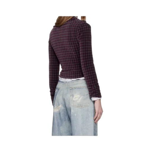 Zip-Up Patterned Cardigan