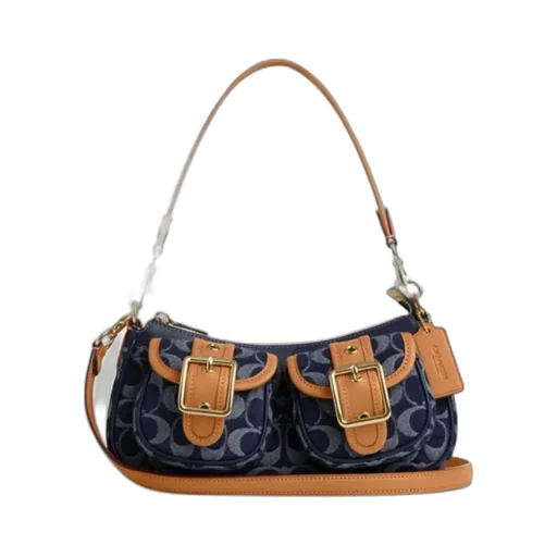 Ashton's Iconic Denim Shoulder Bag