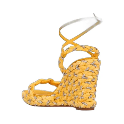 Woven Wedge Sandals