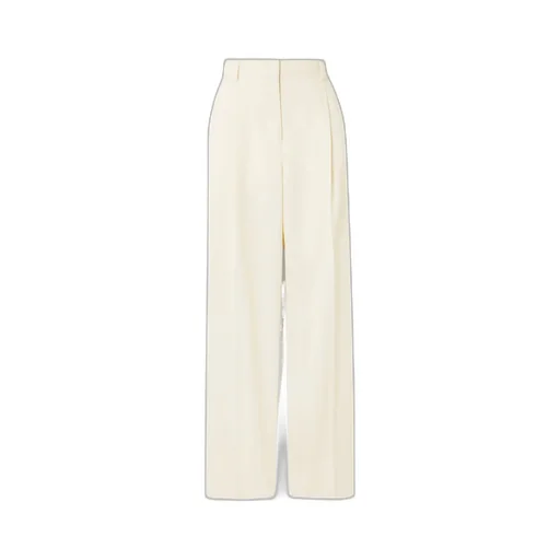 Pleated Wide-Leg Casual Pants