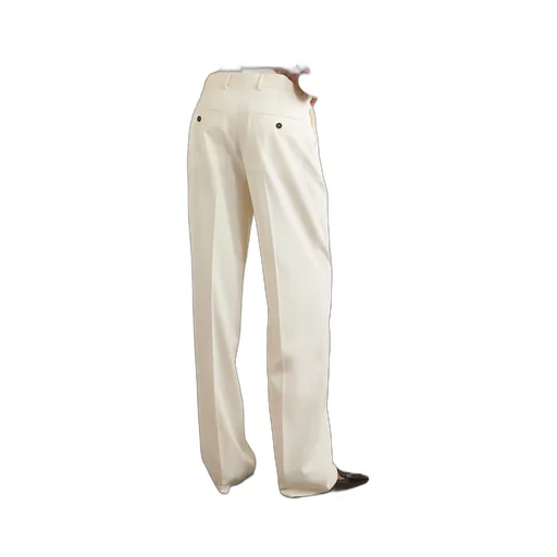 Pleated Wide-Leg Casual Pants