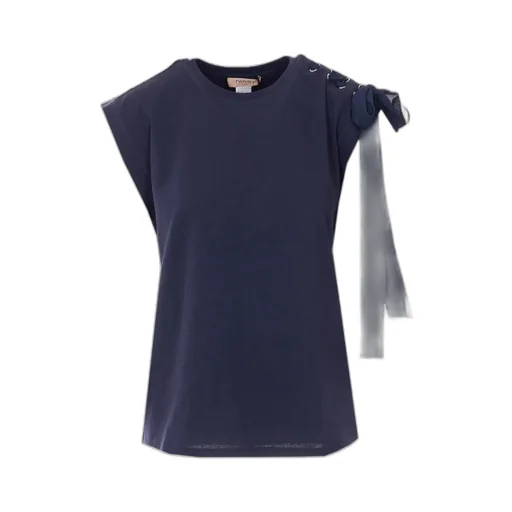 Twinset Sleeveless Bow Detail T-Shirt