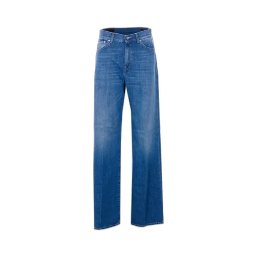Dondup Logo Patch Flared Jeans