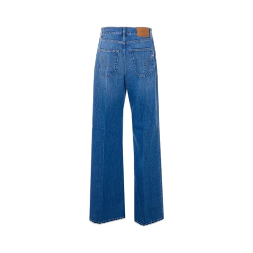 Dondup Logo Patch Flared Jeans