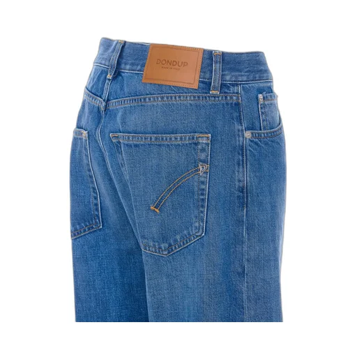 Dondup Logo Patch Flared Jeans