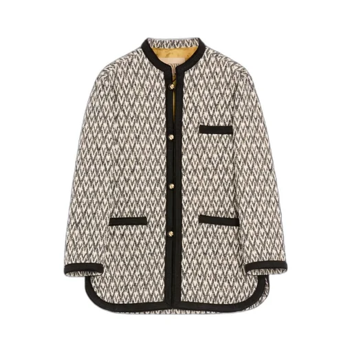 Jacquard Embellished Trim Jacket