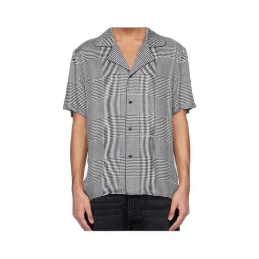 Balmain Houndstooth Short-Sleeve Shirt