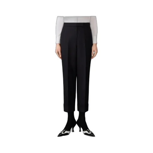 Tuxedo Stripe Wool Trousers