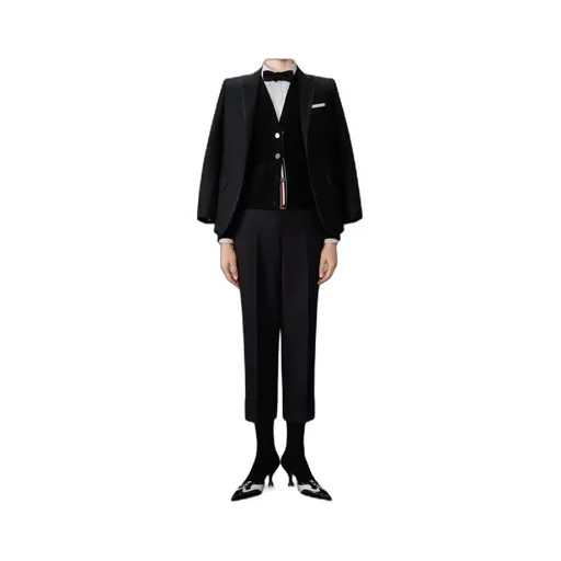 Tuxedo Stripe Wool Trousers
