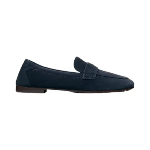 Penny-Strap Suede Loafers