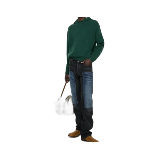 Knitted Long-Sleeve Hoodie