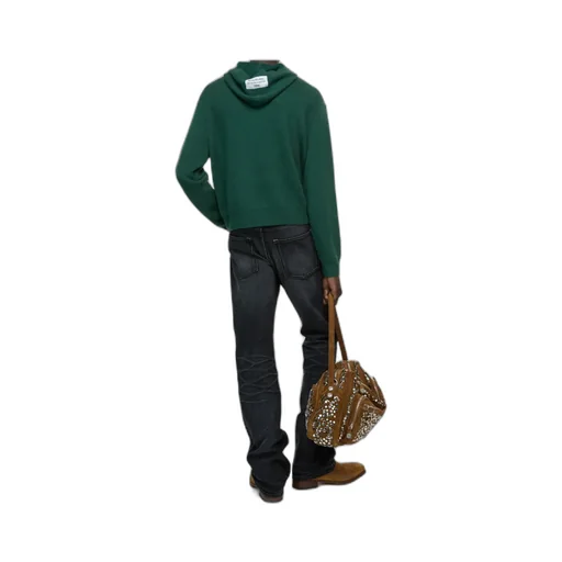 Knitted Long-Sleeve Hoodie