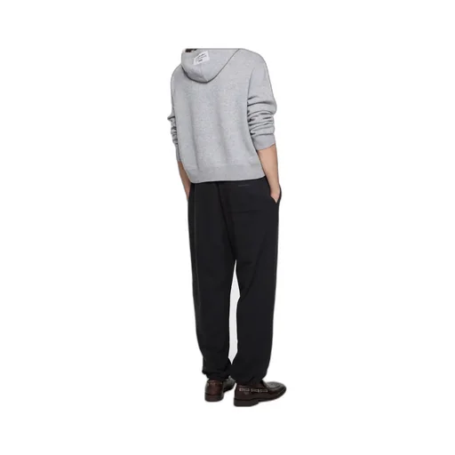 Knitted Long-Sleeve Hoodie