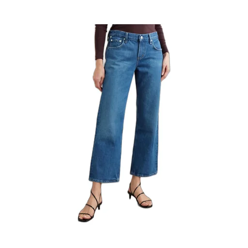 Faye Cropped Mid-Rise Straight-Leg Jeans