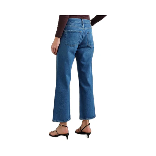 Faye Cropped Mid-Rise Straight-Leg Jeans