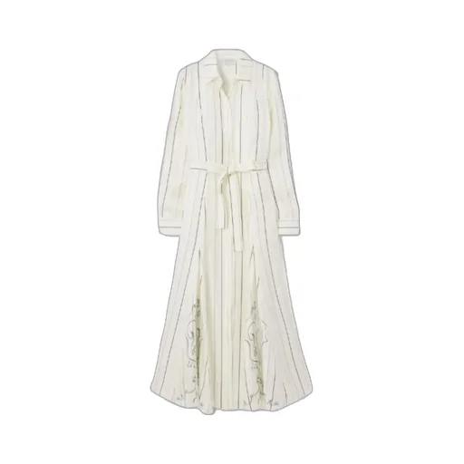 Collared Long-Sleeved Dress