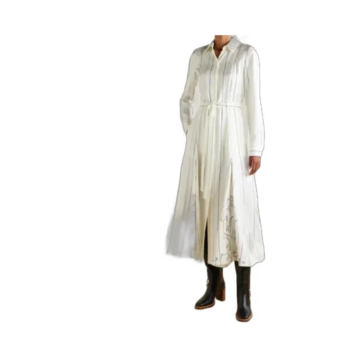 Collared Long-Sleeved Dress