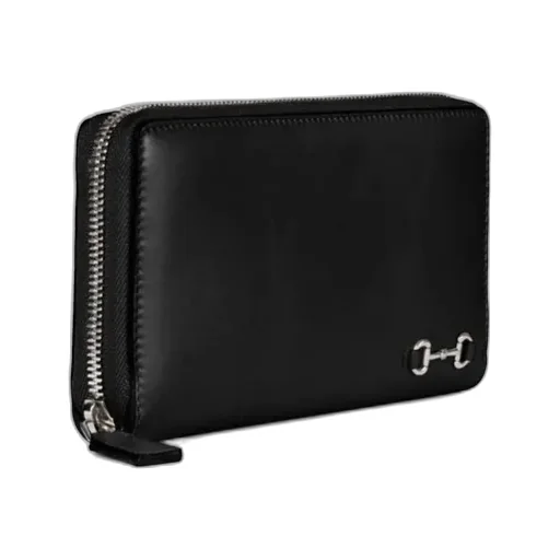 Zip Around Wallet With Horsebit