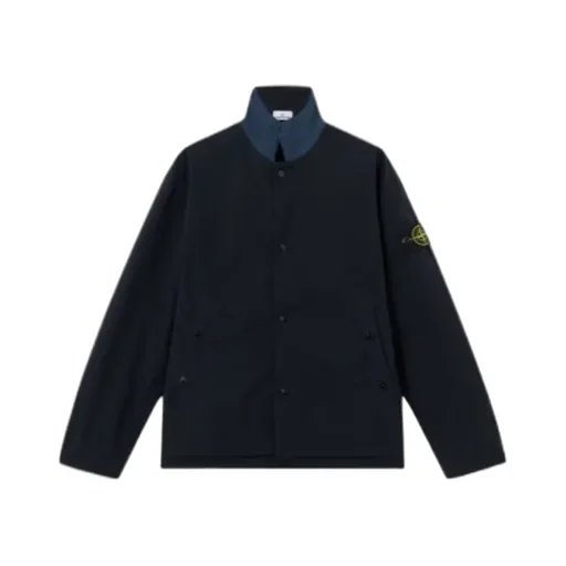 Stone Island Logo Patch Buttoned Jacket
